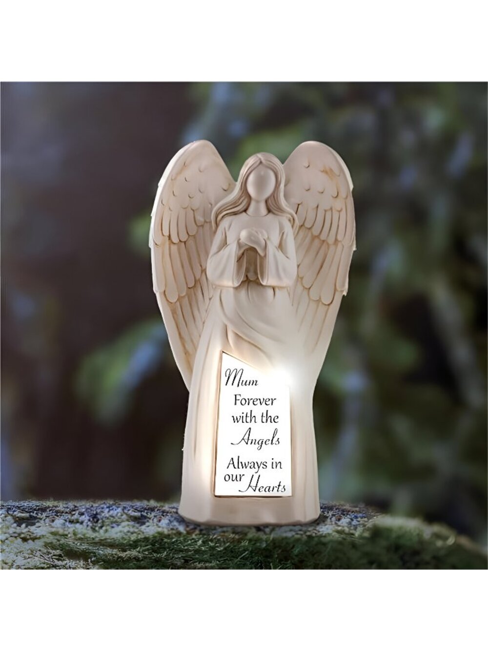 Solar Angel Statue Decoration for Cemetery - Loss of a Mother Sympathy Gifts -